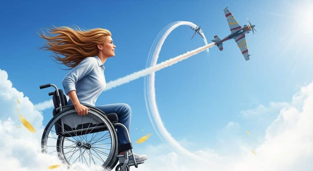 Dorine Bourneton : Première Pilote de Voltige Paraplégique