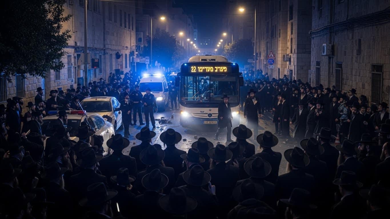 Un jeune de 18 ans tué par un bus lors d'une manifestation d'ultraorthodoxes contre la conscription militaire à Jérusalem. Un incident tragique qui révèle les tensions profondes en Israël.
