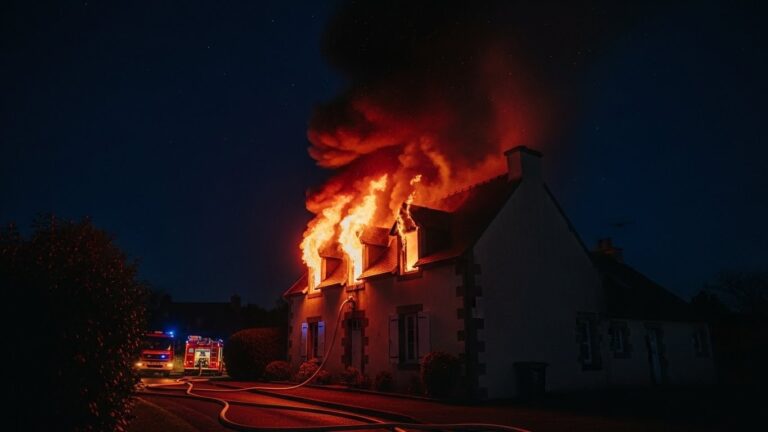Drame Familial au Morbihan : Deux Frères Meurent dans un Incendie