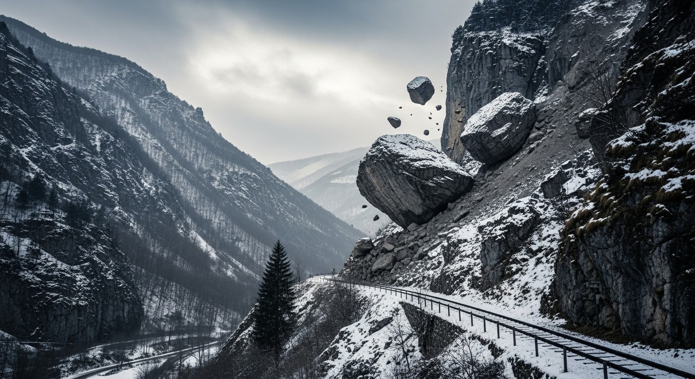 Dans les Pyrénées-Orientales, un éboulement menace la RD66. Travaux de sécurisation en urgence contre la falaise instable. Réouverture prévue mi-février ? Découvrez les enjeux.