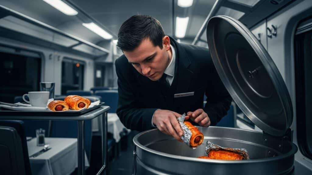 Employé Ferroviaire Licencié pour Sausage Rolls de Poubelle