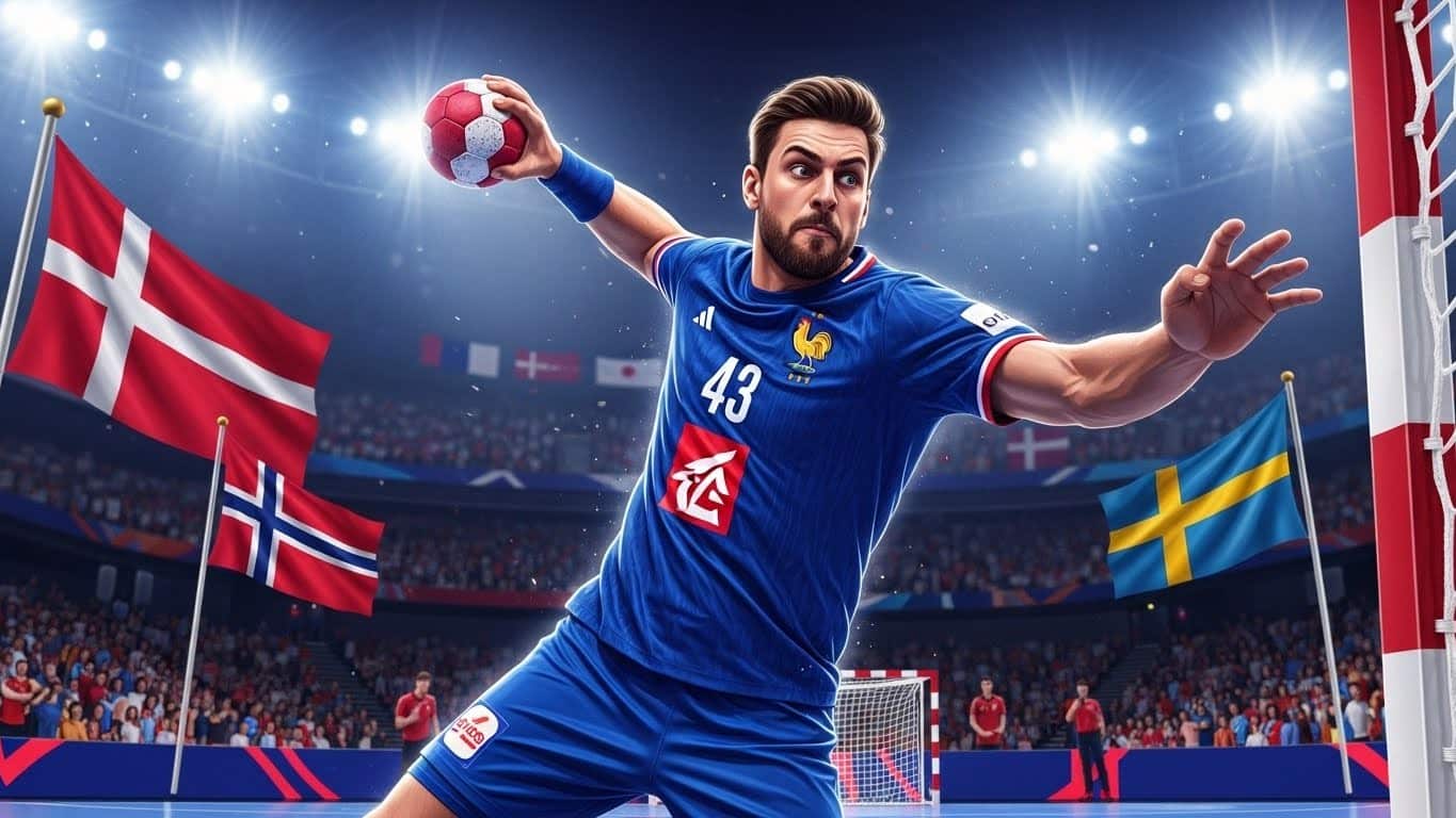 Découvrez tout sur l'Euro de handball 2026 : favoris comme le Danemark, chances de l'équipe de France tenante du titre, formule, calendrier des Bleus et retransmissions TV.