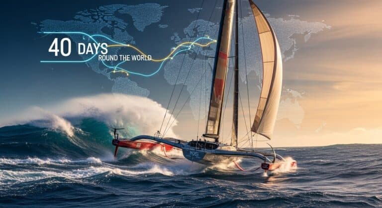 Évolution Record Trophée Jules Verne : De 79 À 40 Jours