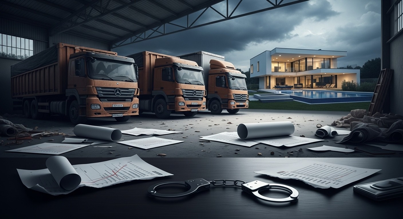 Deux ex-dirigeants de transport interpellés à Sarcelles pour banqueroute et détournement d'actifs. 950 000 € d'impayés, saisie de 1,3 M€ de biens : plongée dans une affaire troublante.