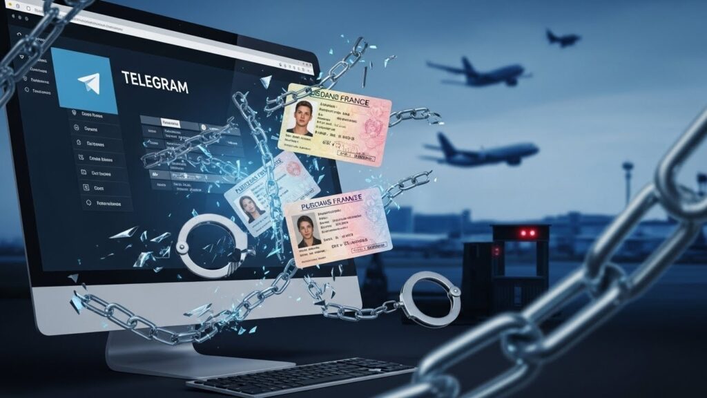 Faux Papiers Telegram : Réseau Démantelé en Île-de-France