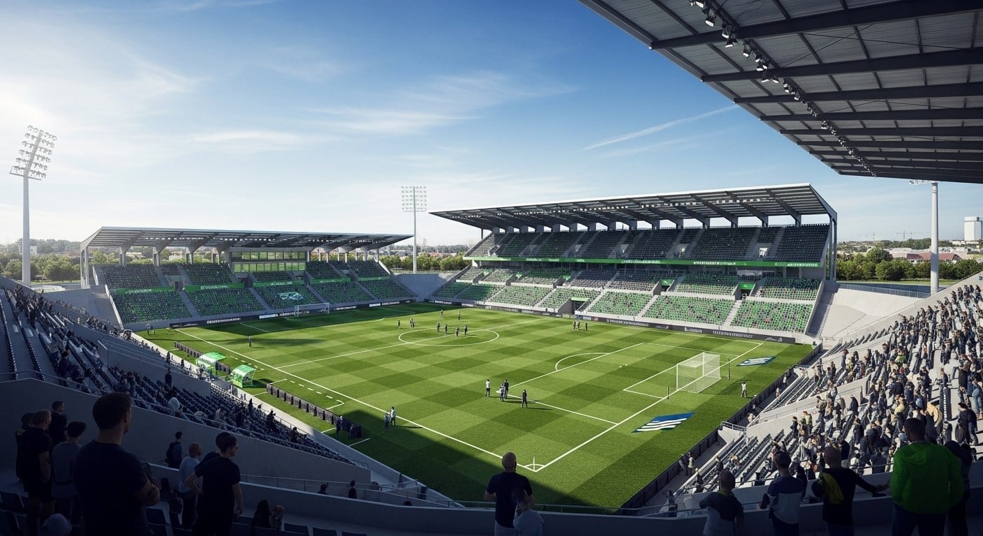 Découvrez le projet ambitieux du FC Versailles : un stade de 10 000 places et un centre d'entraînement sur 20 hectares à Saint-Quentin-en-Yvelines, en cours de finalisation. Un tournant majeur pour le club !