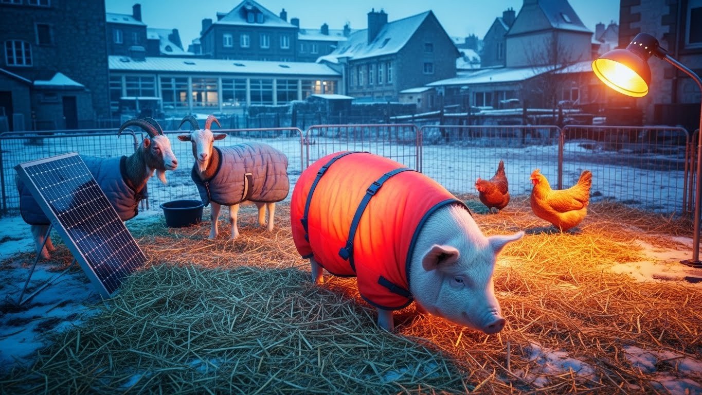 Découvrez comment une ferme du cœur à Concarneau protège ses animaux de ferme en plein centre-ville malgré le froid breton. Une initiative touchante alliant médiation animale et solidarité hivernale !