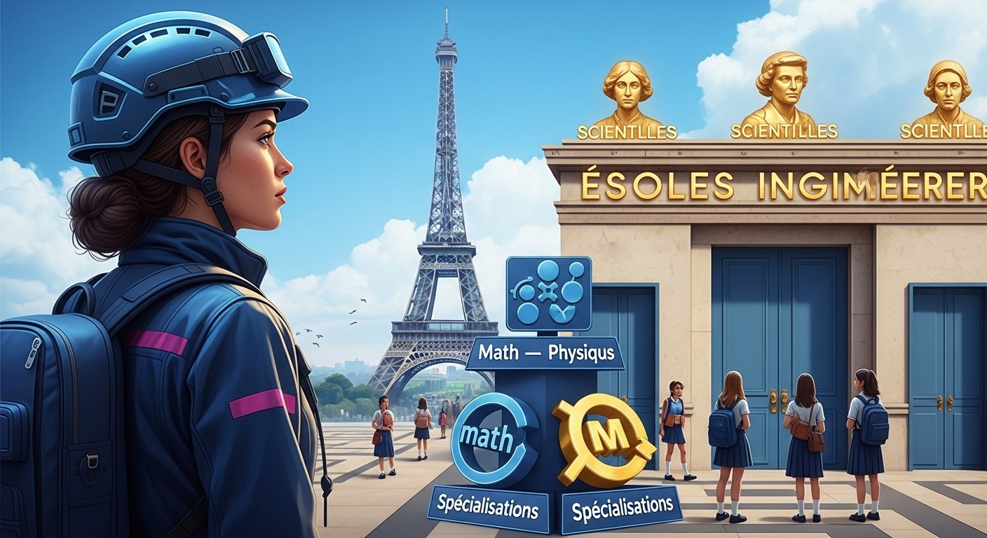 Découvrez pourquoi le pourcentage de filles en écoles d'ingénieurs chute à environ 21% après la réforme du bac. Symboles forts comme une pionnière sur la tour Eiffel et pistes pour inverser la tendance.