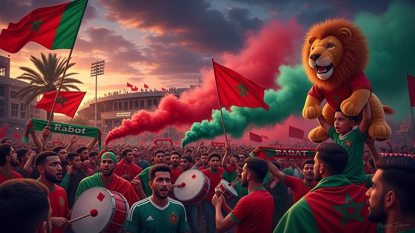 Plongez dans l’ambiance électrique de la finale CAN 2025 Maroc-Sénégal à Rabat : tension, émotions, espoirs et fierté d’un peuple qui vit un moment historique.