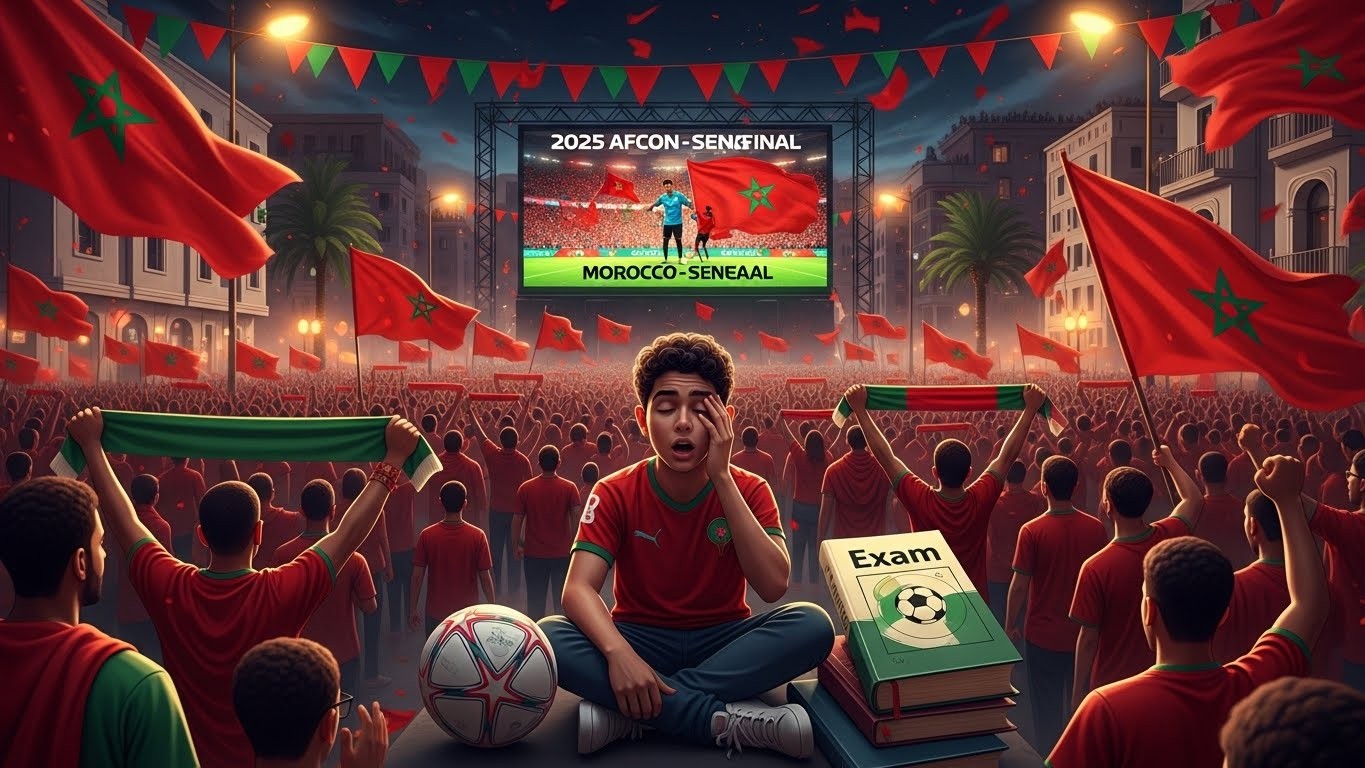 Découvrez pourquoi un député marocain propose de décaler les examens du lundi après la finale Maroc-Sénégal de la CAN 2025 pour laisser les élèves vibrer avec l'équipe nationale. Une idée qui divise !