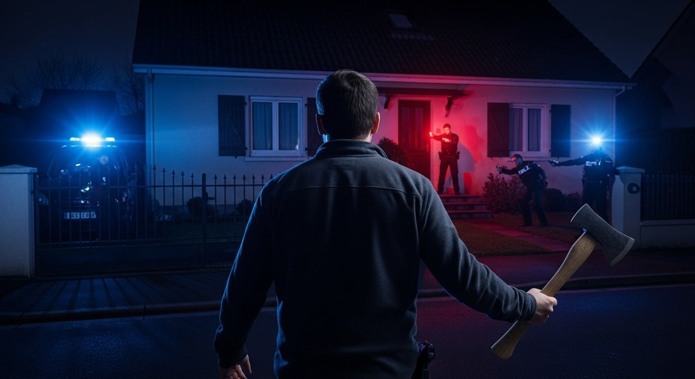 À Fontenay-aux-Roses, un père de famille alcoolisé s'en prend violemment à son fils puis aux policiers avec une hache. Découvrez les détails glaçants de cette intervention tendue qui soulève des questions sur les violences intrafamiliales.