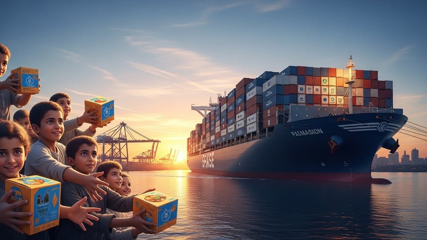 Découvrez comment la France mobilise 383 tonnes d'aide alimentaire pour 42 000 enfants à Gaza, via un convoi maritime depuis Le Havre. Un geste majeur face à la crise humanitaire persistante.