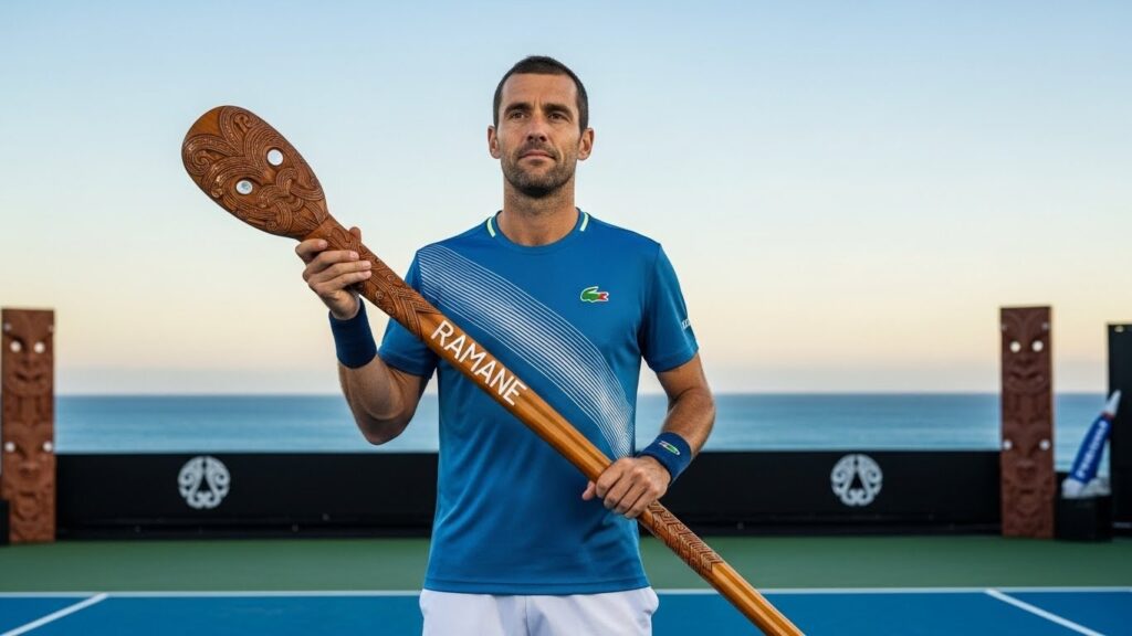 Gaël Monfils Éliminé à Auckland : Adieux Émouvants avec une Lance Maorie