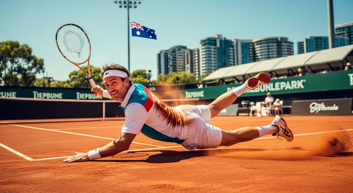 Découvrez comment Gaël Monfils, resté à Melbourne pour soutenir Elina Svitolina, lance sa préparation sur terre battue avec glissades et chambrage avant sa tournée sud-américaine.