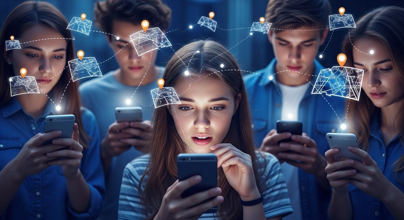 La géolocalisation entre amis et famille redéfinit la vie privée. Pourquoi les ados partagent-ils leur position en permanence ? Avantages, risques et impacts sociaux décryptés.
