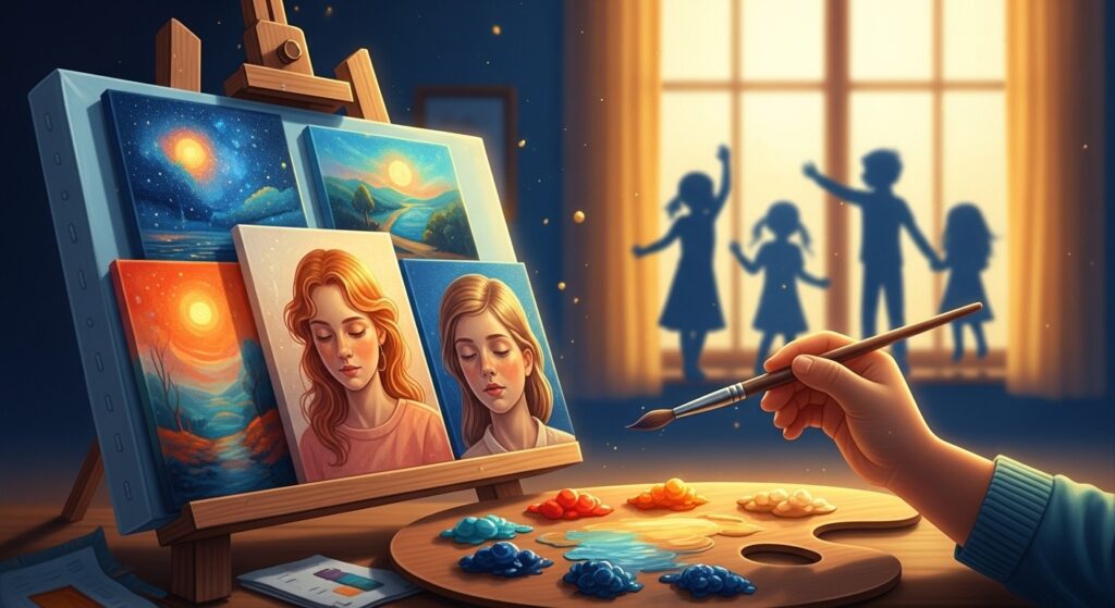 Geste Touchant : Œuvres Peintre Vendues pour Enfance