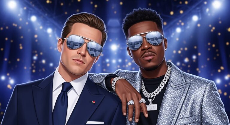 Gims et Macron en Lunettes Top Gun : Le Duo Improbable Qui Buzz