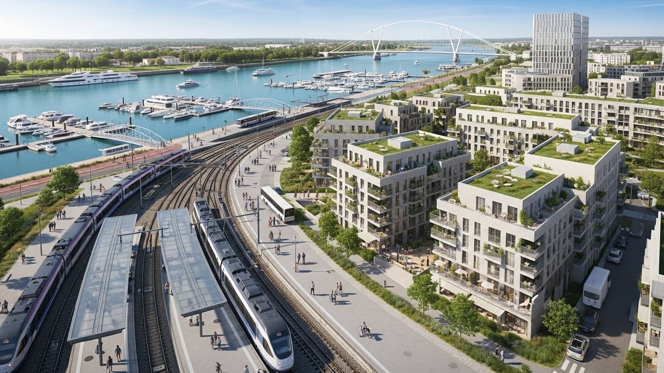 Découvrez les chantiers phares qui vont métamorphoser le Val-d’Oise en 2026 : nouveaux logements, marina innovante, gare de Cergy modernisée et sécurisation routière. Un département qui bouge !