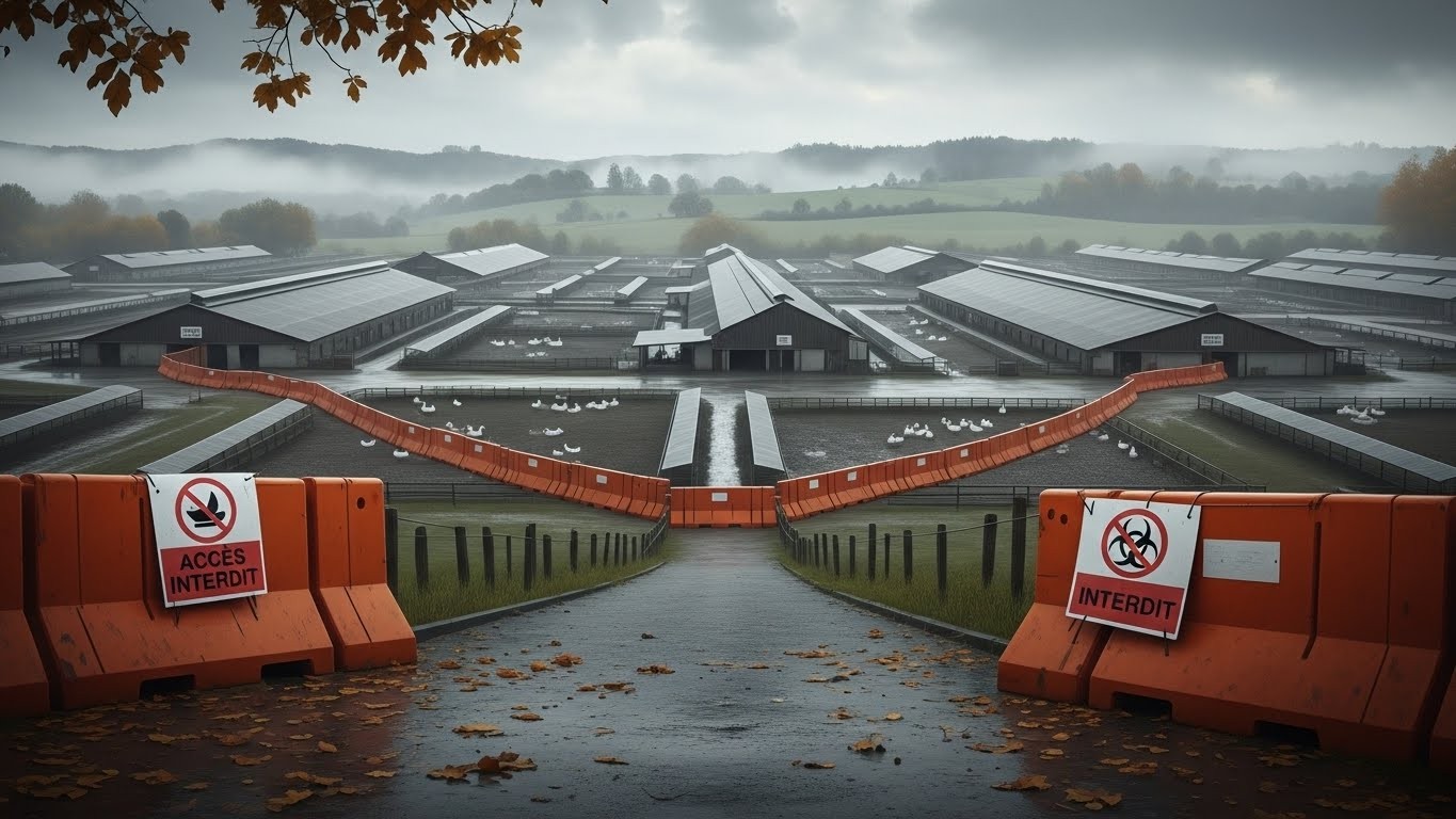 Un nouveau foyer de grippe aviaire hautement pathogène frappe le Lot-et-Garonne avec l'abattage de 6000 canards vaccinés. Découvrez l'évolution de la situation en France et les enjeux pour la filière.