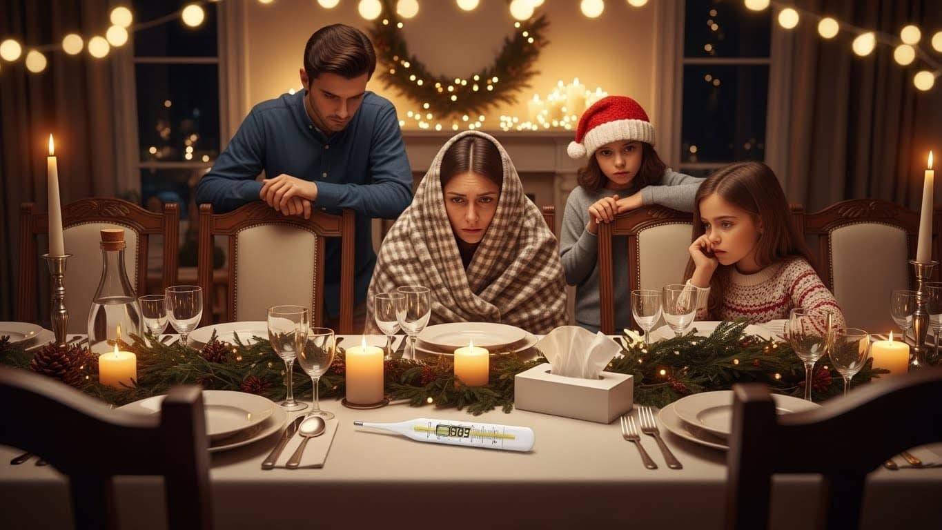 Découvrez comment l'épidémie de grippe a ruiné les fêtes de Noël et du Nouvel An pour de nombreuses familles. Symptômes violents, annulations en cascade... Une vague plus forte que prévu.