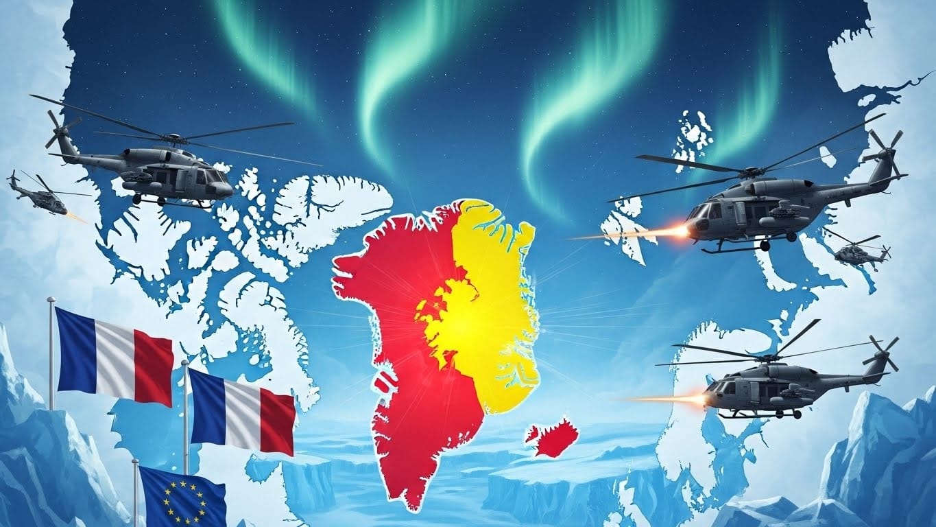 La France rejoint une mission militaire européenne au Groenland pour soutenir le Danemark contre les ambitions américaines de Donald Trump. Décryptage des enjeux géopolitiques en Arctique.