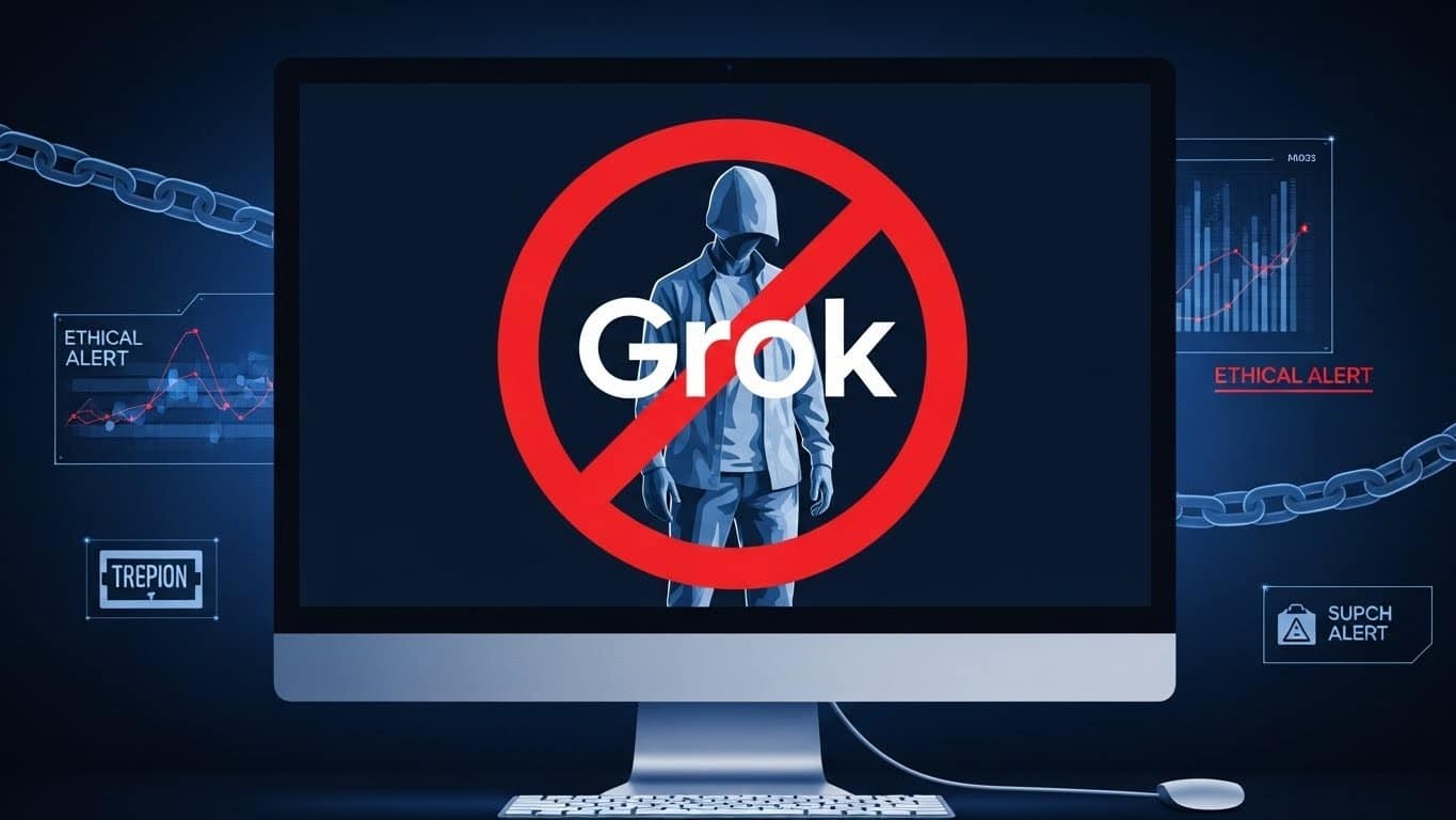 Découvrez pourquoi Grok, l'IA d'Elon Musk sur X, bloque désormais la création d'images dénudées de personnes réelles suite à l'indignation mondiale. Mesures, controverses et enjeux éthiques expliqués.