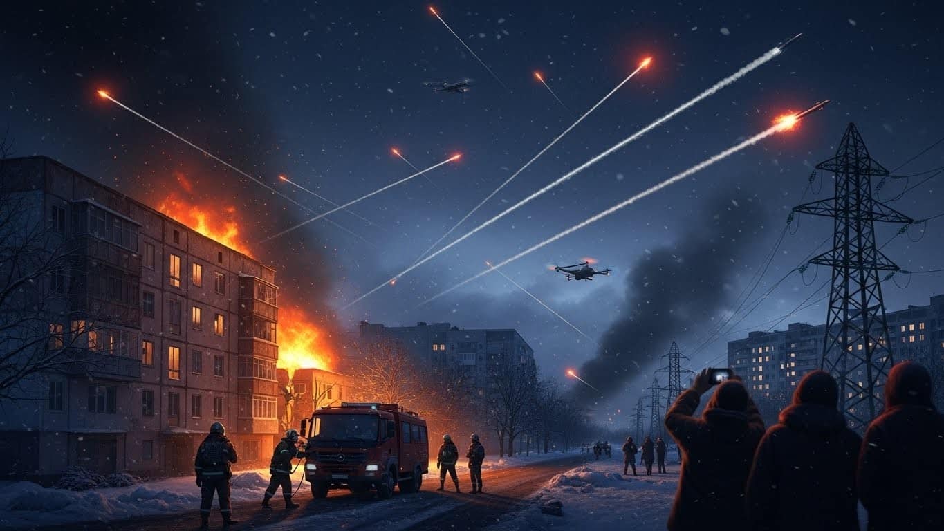 Découvrez les dernières frappes russes sur Kiev et sa région, causant au moins deux morts et des coupures d'électricité. Alors que la diplomatie s'active à Paris, quel avenir pour le conflit en Ukraine ? Analyse complète.