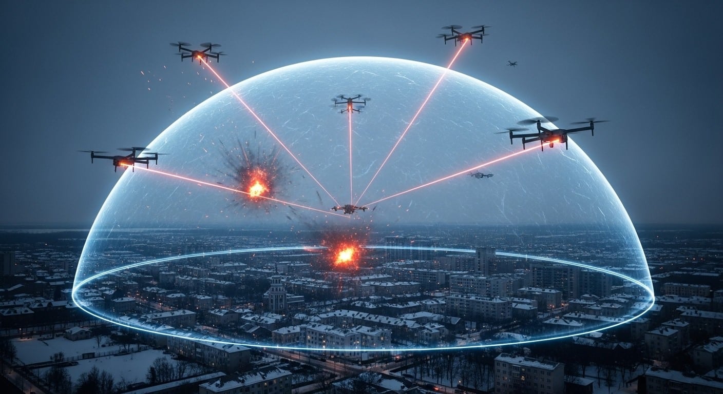 Découvrez comment l'Ukraine veut ériger un dôme anti-drones révolutionnaire face aux attaques russes massives. Une nouvelle stratégie pour détruire les menaces en approche et sauver des vies.