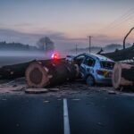 Haute-Garonne : Arbres Coupés sur Route, Deux Blessés Graves