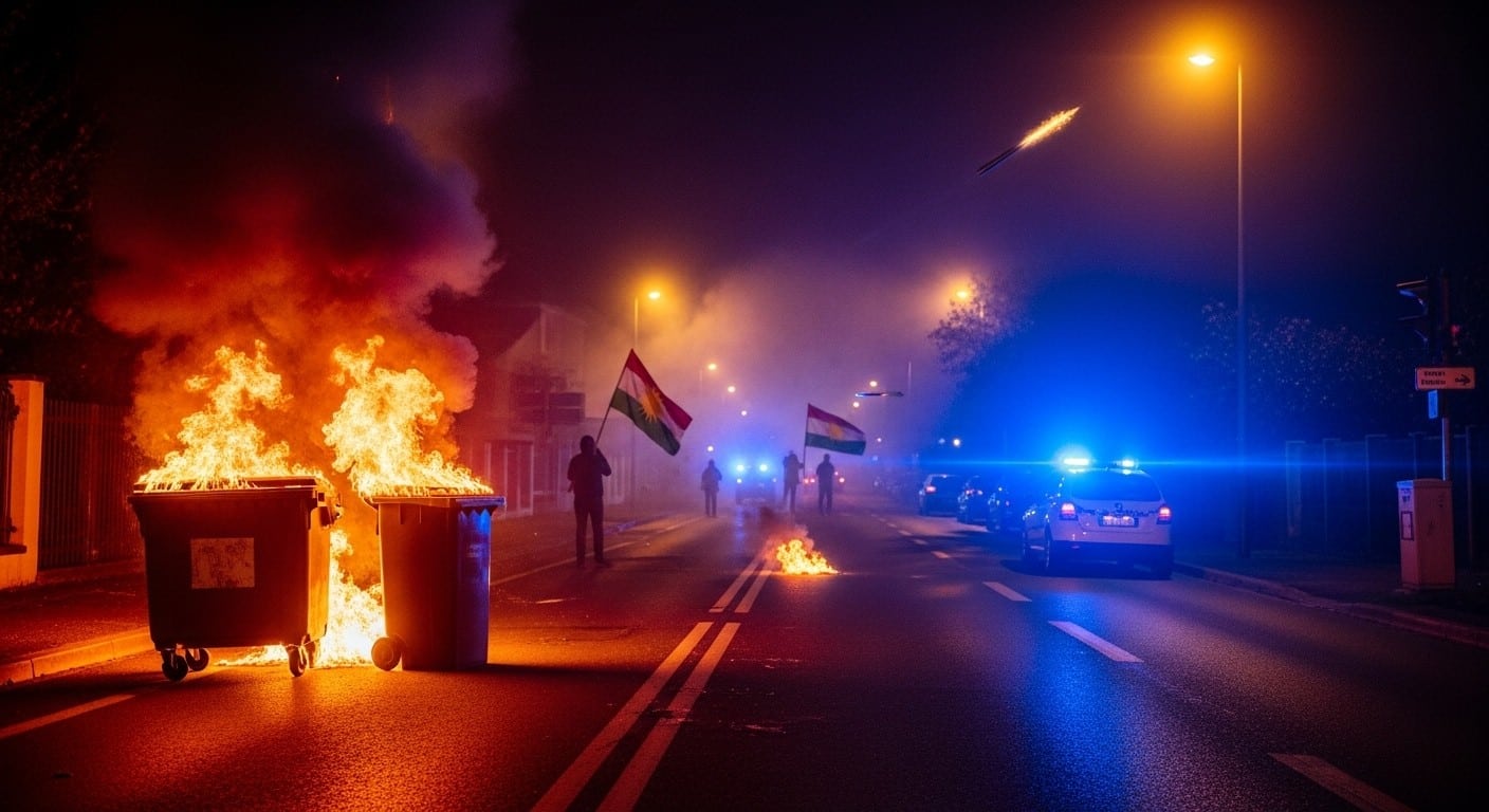 Violences à Villiers-le-Bel dans le Val-d'Oise : onze policiers blessés, huit interpellations après des heurts avec des membres de la communauté kurde suite à une manifestation pour le Rojava. Détails et contexte.