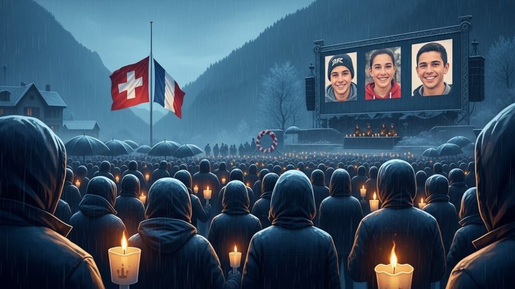 Hommage Émouvant aux Victimes de Crans-Montana