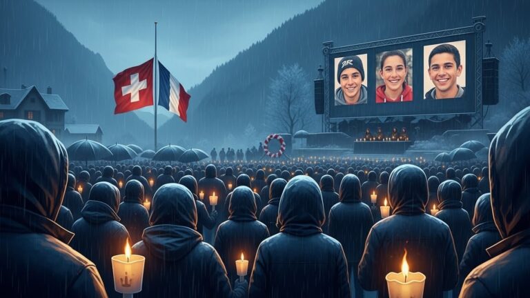 Hommage Émouvant aux Victimes de Crans-Montana