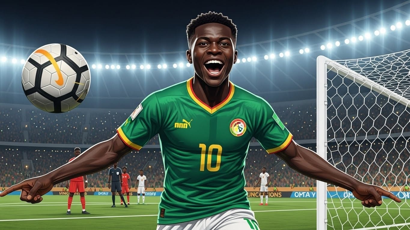 Découvrez comment le jeune attaquant du PSG Ibrahim Mbaye a marqué son premier but à la CAN 2025 lors de Sénégal-Soudan (3-1). Un talent virevoltant qui confirme son ascension fulgurante.