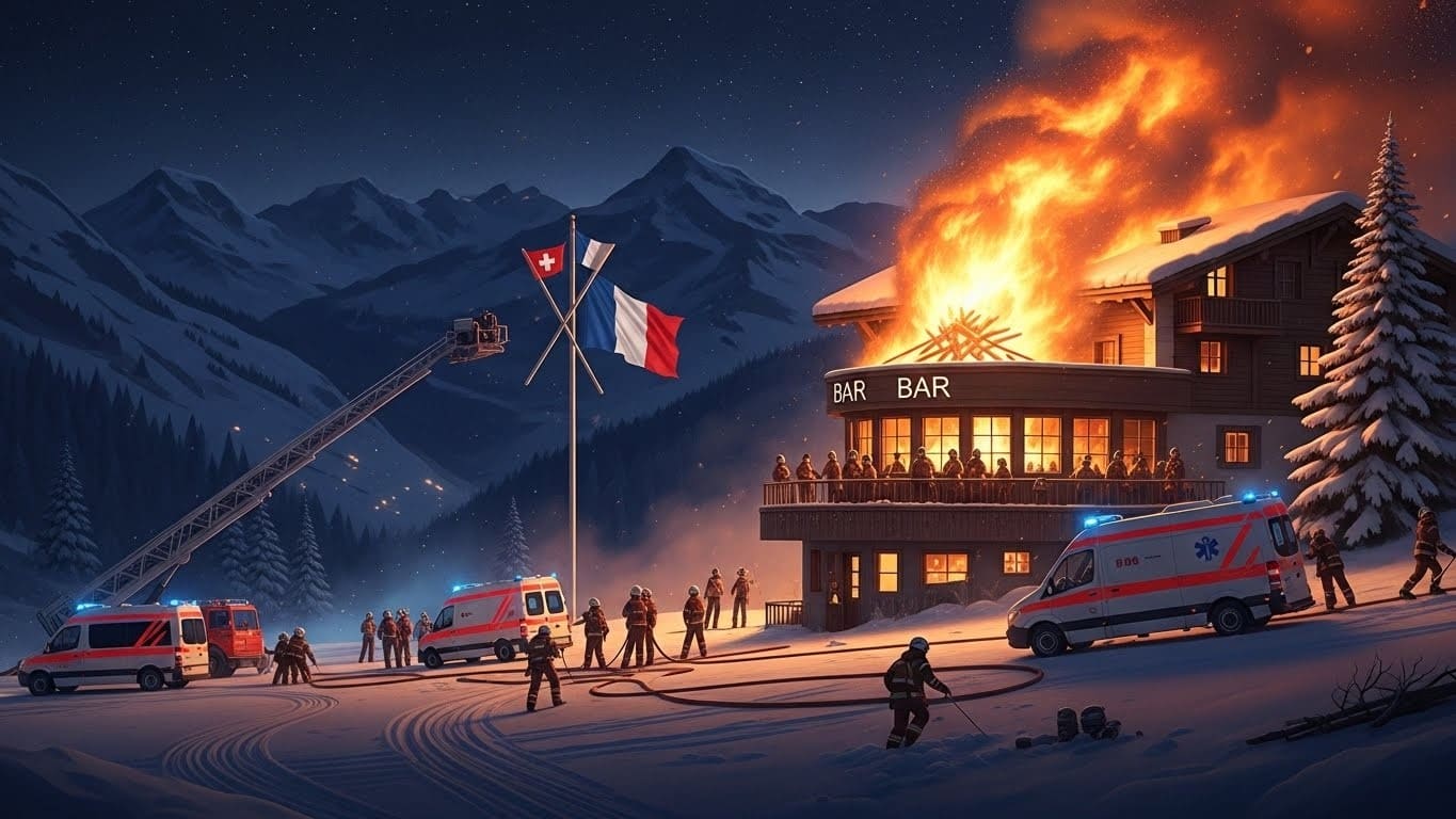 Découvrez les détails du terrible incendie à Crans-Montana lors du Nouvel An : bilan humain dramatique, aide médicale française immédiate et coopération entre les deux pays face à la catastrophe.
