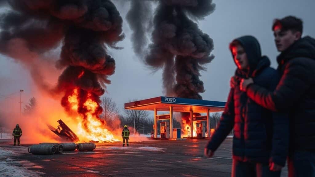 Incendie Station-Service Annecy : Tentative Suicide Adolescent