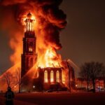 Incendie Vondelkerk Amsterdam : Église Historique Détruite