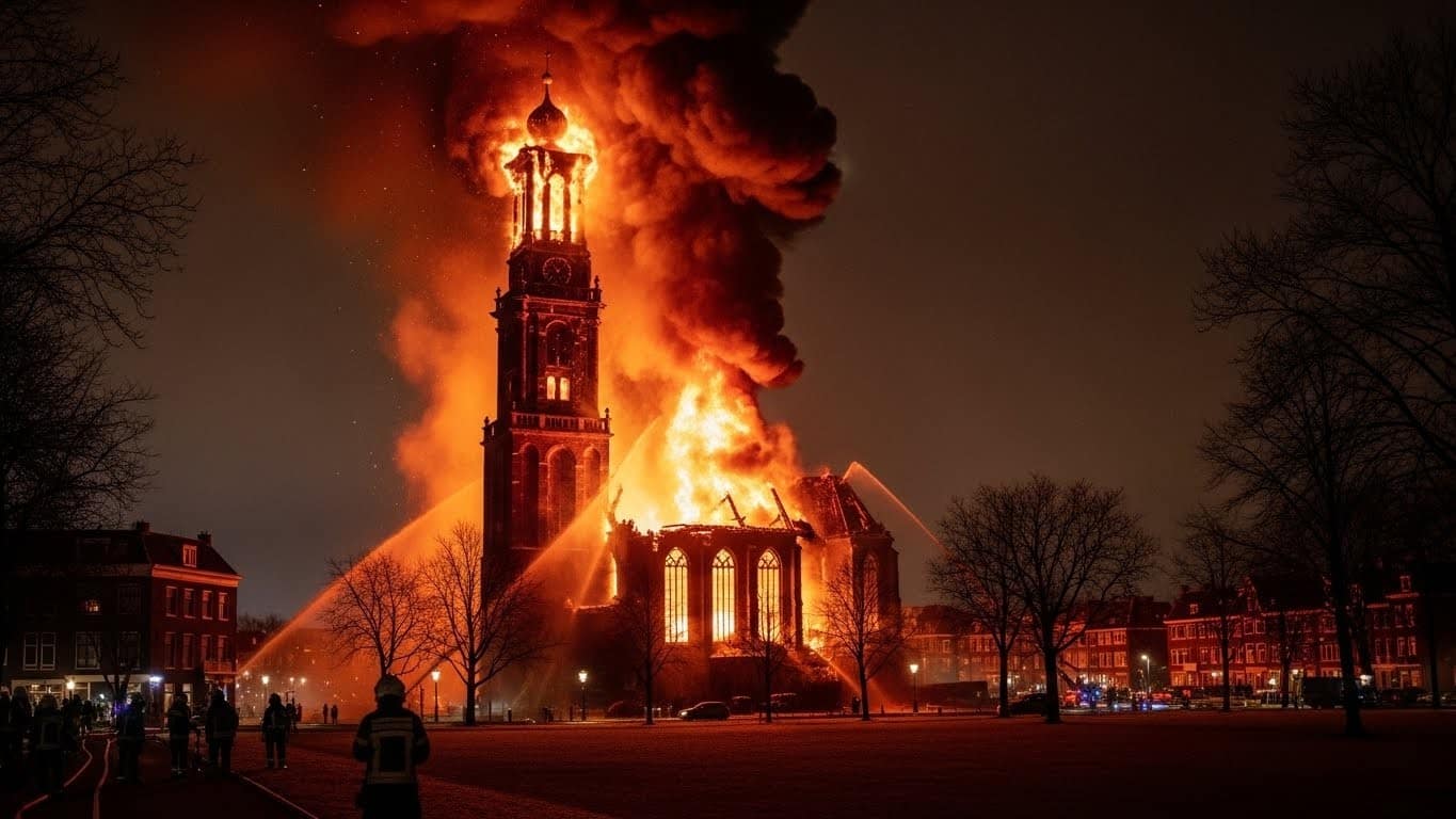 Découvrez les détails choc de l'incendie qui a ravagé la Vondelkerk à Amsterdam lors du réveillon. Une église du XIXe siècle perdue à jamais ? Causes, dégâts et réactions.