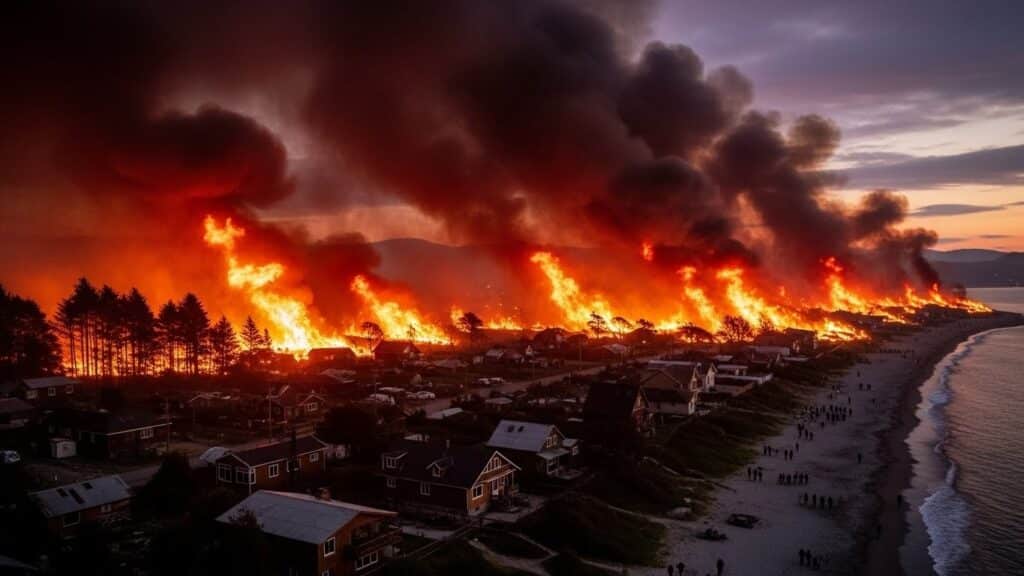 Incendies au Chili : 19 Morts, un Couvre-Feu Décreté