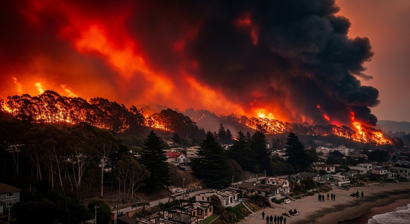 Découvrez comment les incendies de janvier 2026 frappent durement Concepción au Chili, après le séisme de 2010. Témoignages poignants, bilan humain et leçons sur la résilience face aux catastrophes.