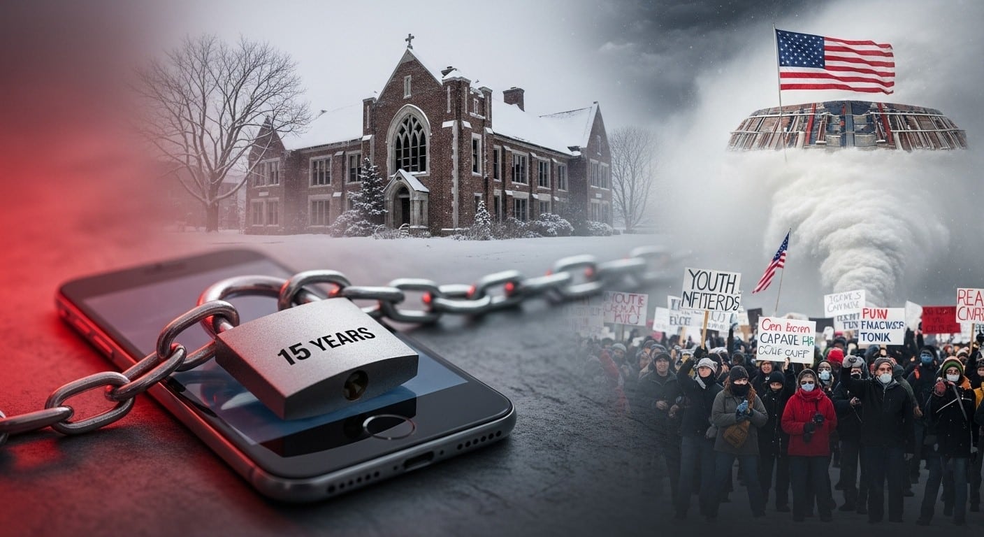 Découvrez les infos clés de ce 26 janvier 2026 : vote historique sur les réseaux sociaux pour les mineurs, fermeture définitive de Bétharram, tempête meurtrière aux USA, tensions au Minnesota et procès Paty en appel. Un récap complet et percutant.