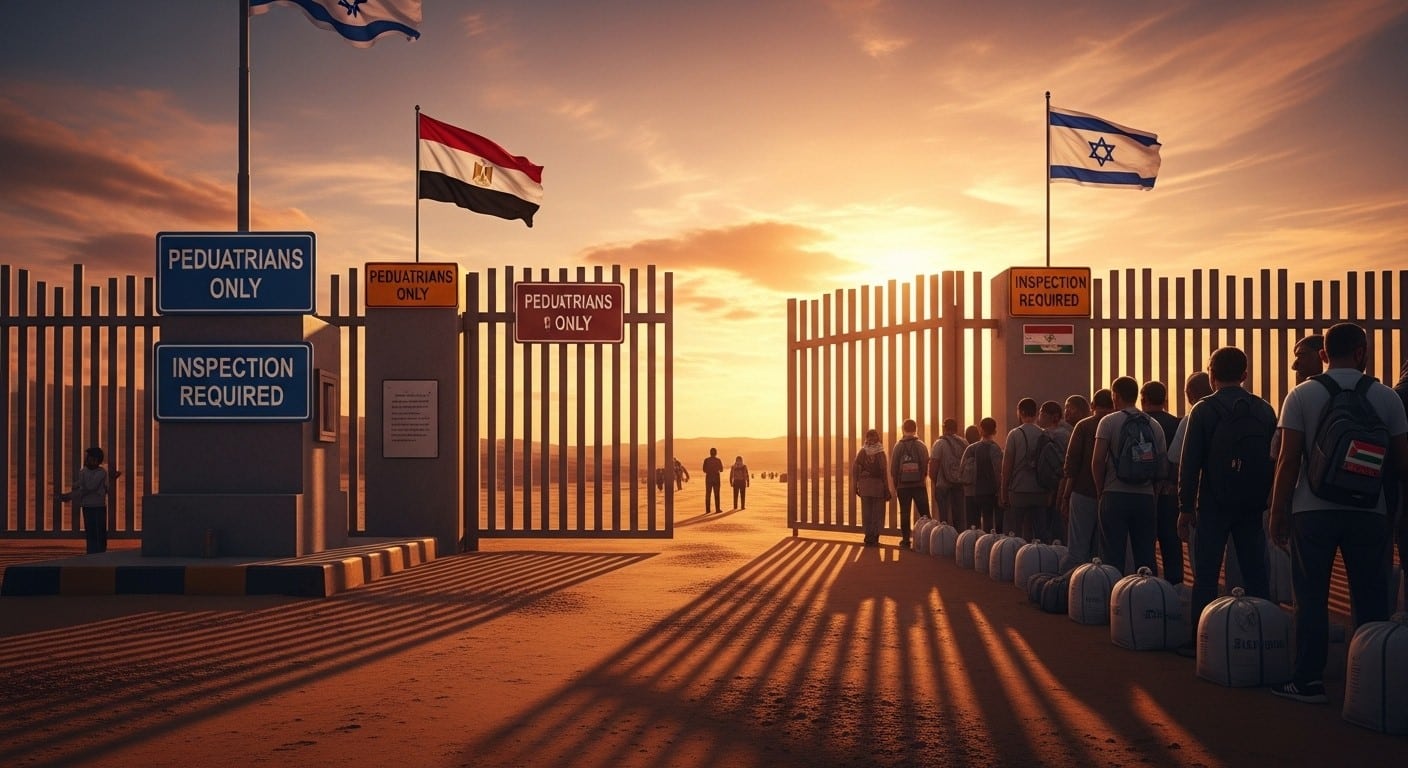 Découvrez les détails de la réouverture limitée du poste-frontière de Rafah par Israël, réservé aux piétons sous inspection stricte, dans le cadre du plan Trump et du cessez-le-feu à Gaza. Implications humanitaires et diplomatiques expliquées.