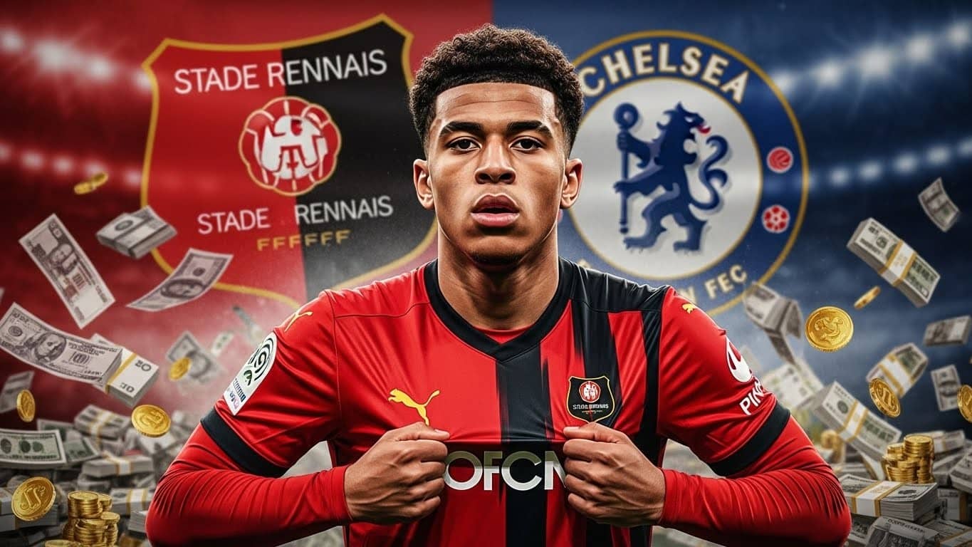 Chelsea prêt à faire sauter la banque pour Jérémy Jacquet ? Rennes dit non à 50 M€ et Habib Beye pose son veto. Décryptage du dossier le plus chaud du mercato breton.