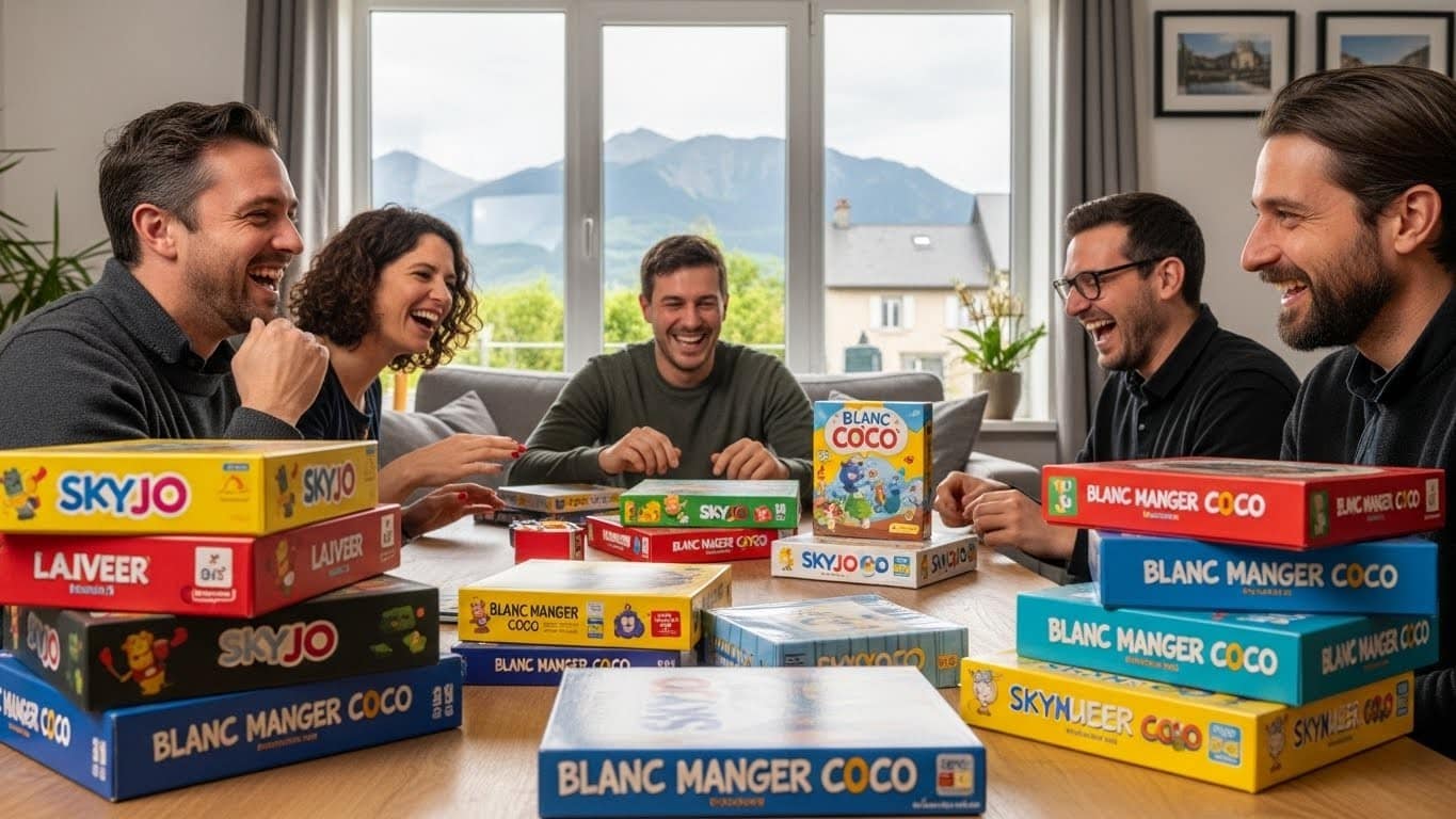 Découvrez comment une petite entreprise familiale du Puy-de-Dôme domine le marché des jeux de société avec Skyjo, Blanc Manger Coco et Crack List, des millions d'exemplaires vendus et une success story inspirante.