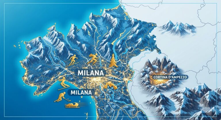 JO 2026 : Carte des Sites Milan-Cortina