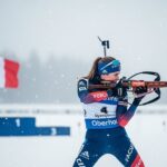 Julia Simon Sur Le Podium À Oberhof Avant Les JO 2026