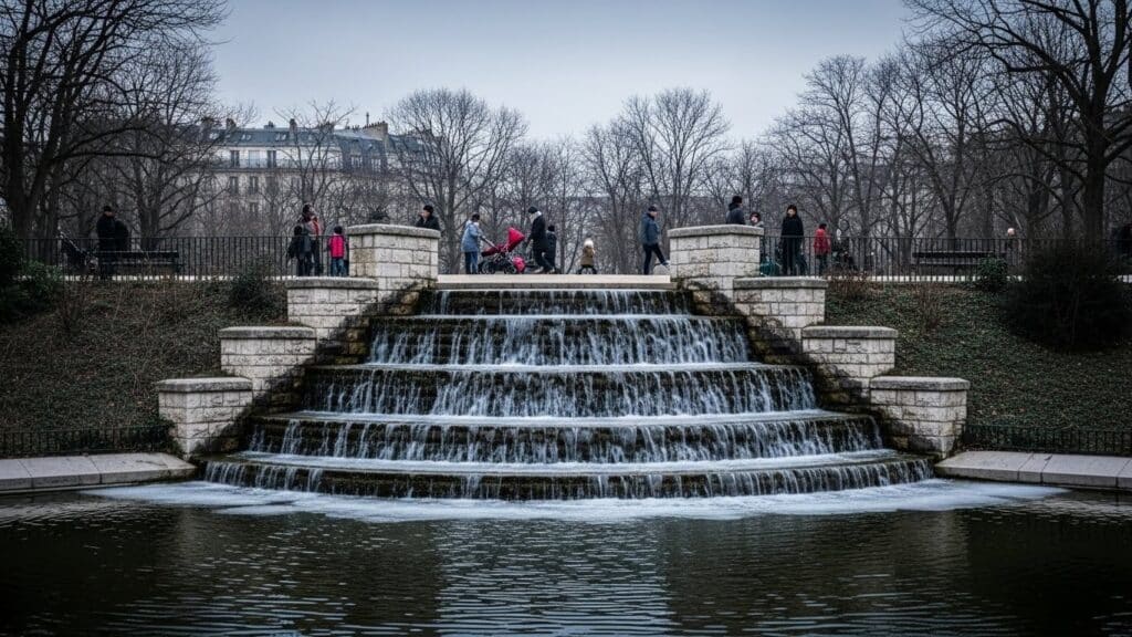 La Cascade Fantôme du Parc Martin-Luther-King à Paris