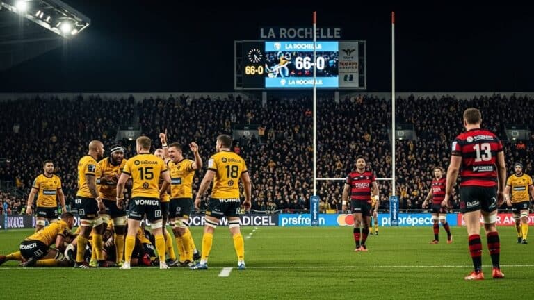 La Rochelle Écrase Toulon 66-0 : Impasse Fatale en Top 14