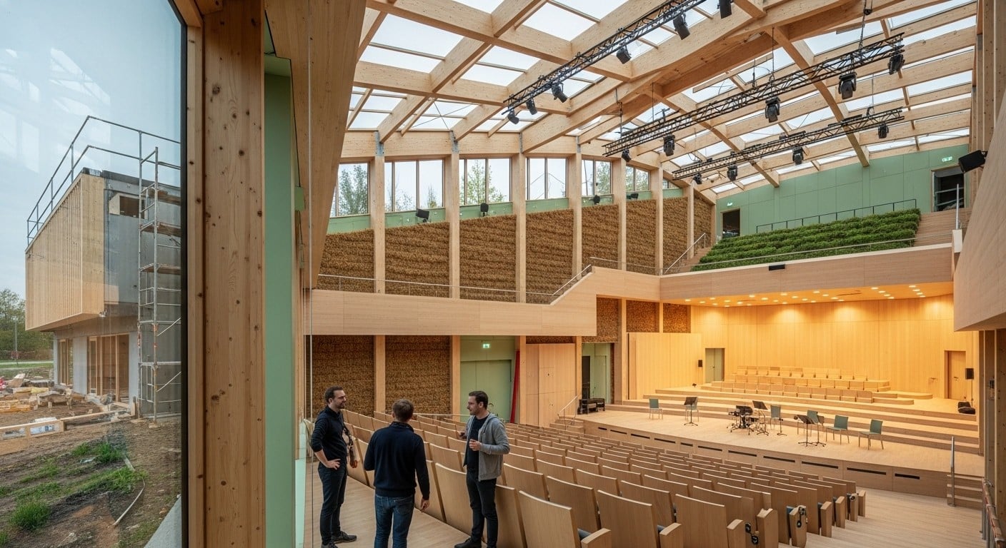 La Sirène de La Rochelle s'agrandit avec 15,2 millions d'euros : nouvelle salle éco-responsable, matériaux naturels et meilleure acoustique pour accueillir plus d'artistes et de publics d'ici 2031.