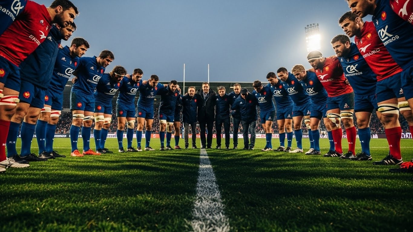 Découvrez pourquoi les joueurs et staffs de rugby se réunissent en cercle après chaque match. Authenticité, motivation, messages codés... Entre intimité et spectacle, que se passe-t-il vraiment ?