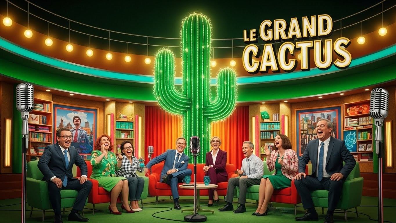 Découvrez les coulisses du Grand Cactus, le talk-show satirique belge aux parodies mordantes qui cartonne en Wallonie et séduit de plus en plus les téléspectateurs français. Humour piquant garanti !